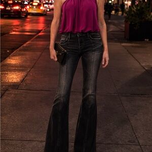 Flying Monkey Black Flare Jeans for Women